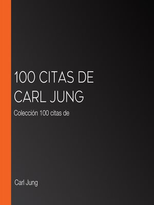 cover image of 100 citas de Carl Jung